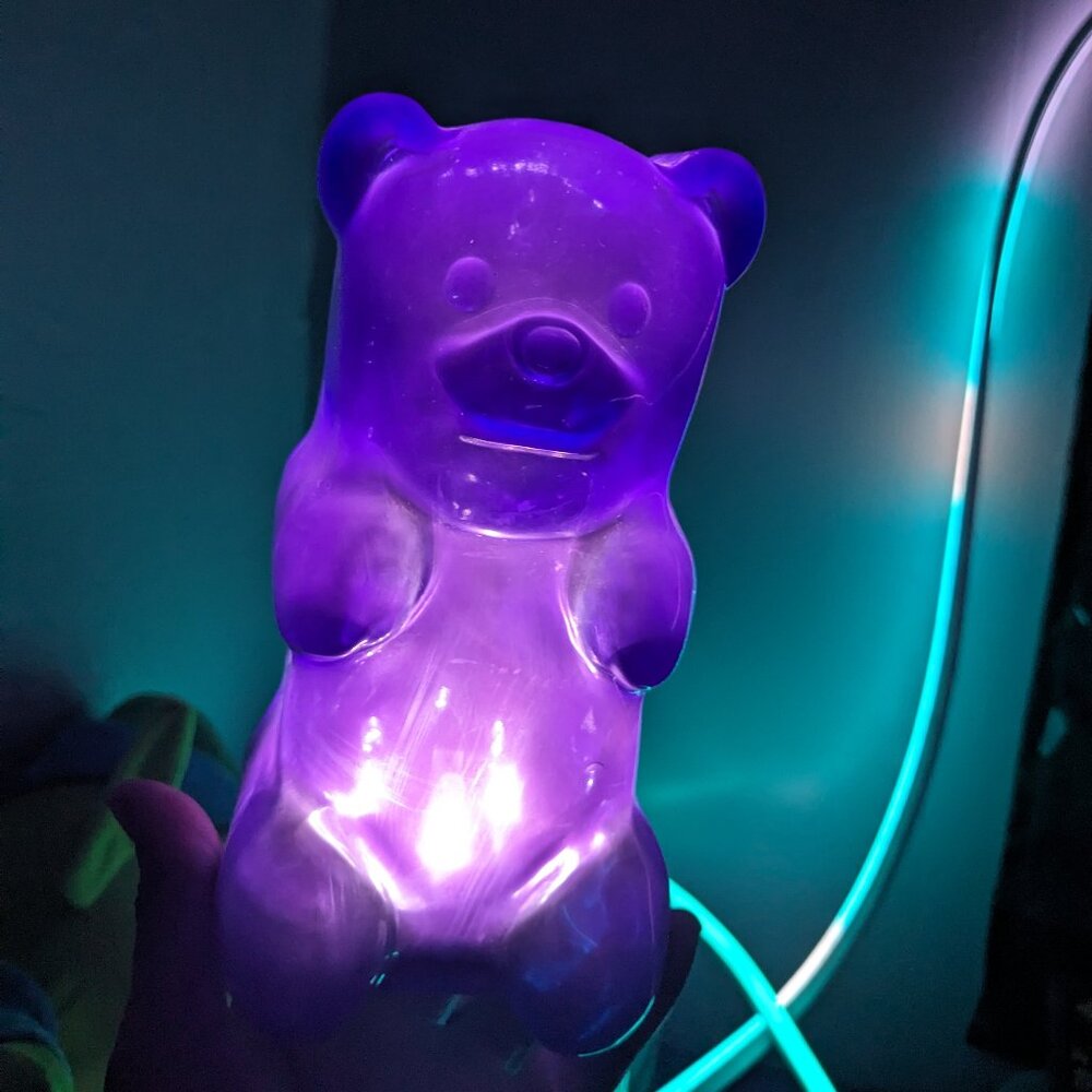 GummyGoods squeezable gummy bear night light lamp